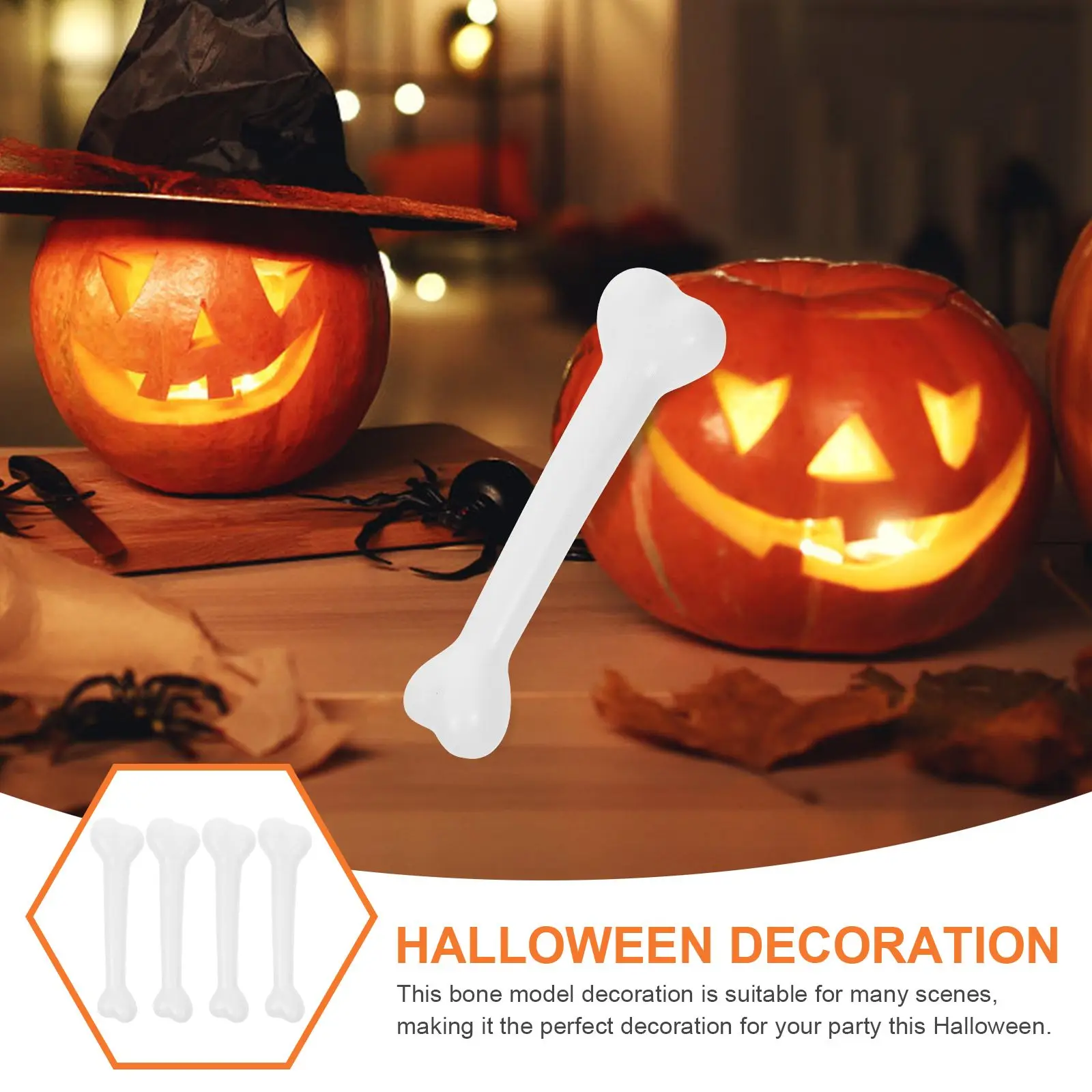 Accessoires simulés en plastique, 4 pièces, décorations d'halloween, accessoires de partie du corps, Costume artisanal, jouet de fête pour adultes