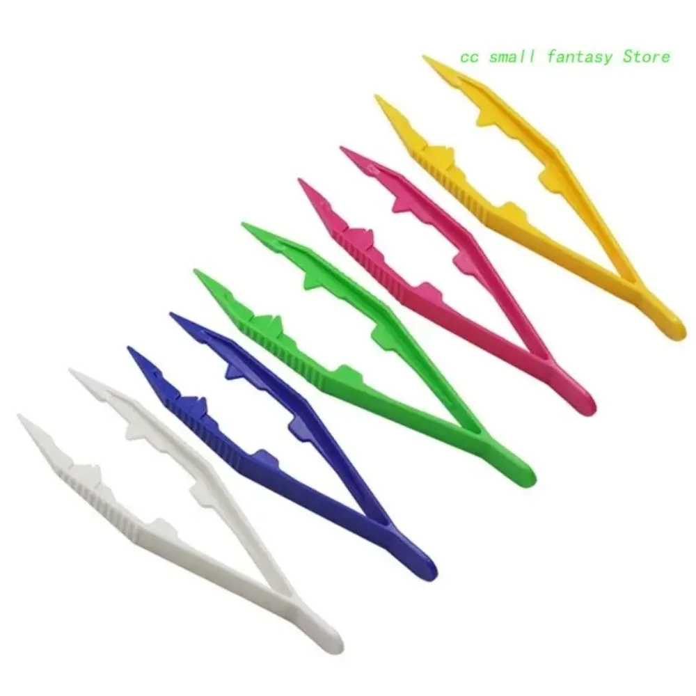 High Quality Durable Baby Tweezers Toy DIY Tool Model Building Kits Plastic Beads Tweezer Plastic Plastic Clip Home