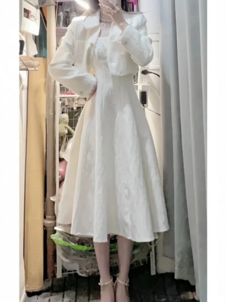 

Корейский комплект Princ Feel: Женский весенний высококачественный жакет с поясом для утяжки талии, утягивающий фигуру, с длинными рукавами, для тяжелых работ