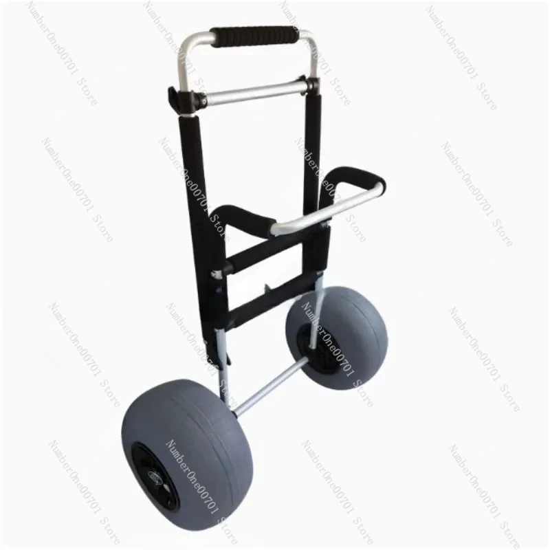 

Aluminium beach cart folding beach trolley fishing trolley cart with Yonk inflating balloon wheels
