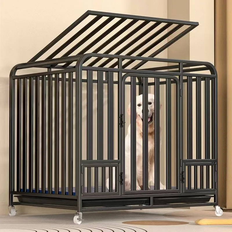 

Dog Cage Large Medium with Toilet Household Indoor Outdoor Golden Retriever Labrador Pet