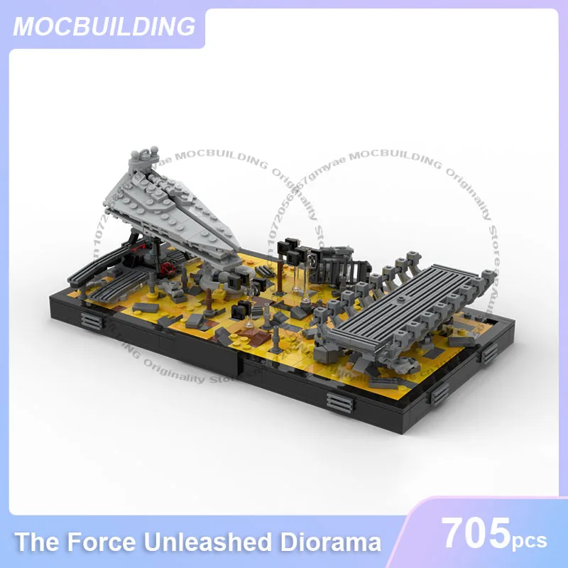 

The Force Unleashed Diorama Pulling Down the Destroyer MOC Building Blocks DIY Assemble Bricks Space Collection Toy Gift 705PCS