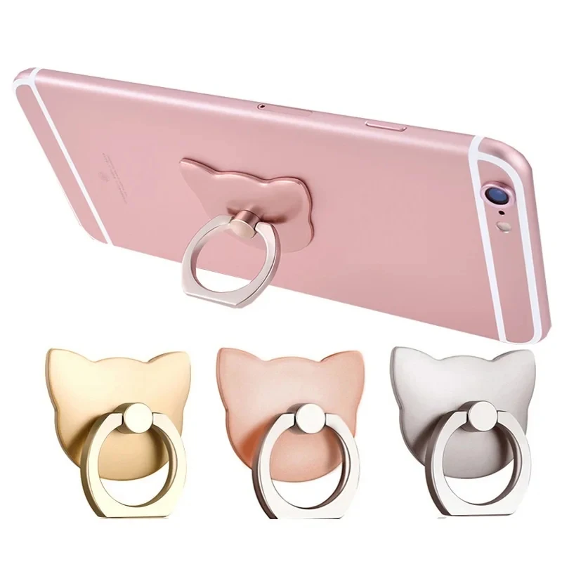 1/2/3/4Pcs Finger Ring Mobile Phone Smartphone Stand Holder Cell Smart Round Phone Ring Holder Car Mount Stand