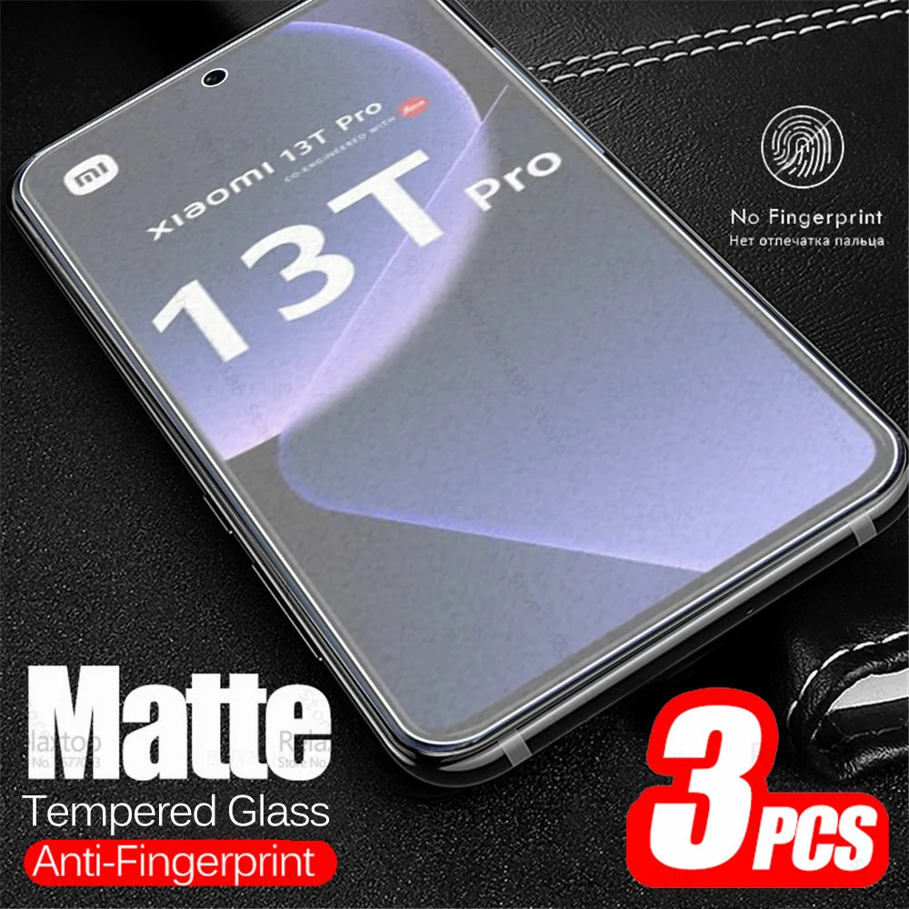 For Xiaomi 13T Pro 5G Glass 3Pcs Frosted Matte Tempered Glass Xiomi Mi 13TPro 13 T Mi13t Xiaomi13T Screen Protector Cover Film