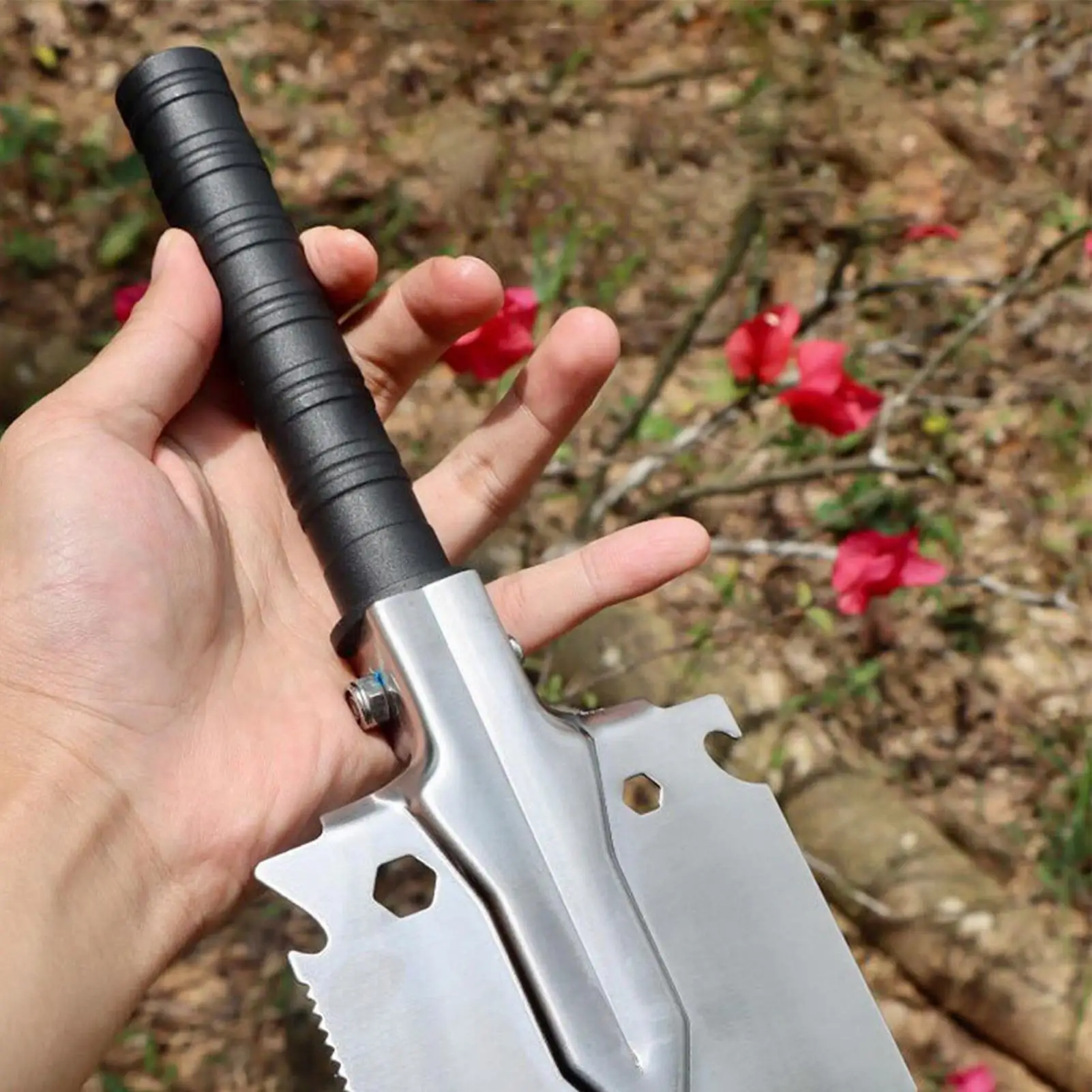 مجرفة التخييم قابلة للطي معاول قابلة للطي للتخييم معدات متعددة الوظائف معدات عالية القوة لزراعة البستنة #3