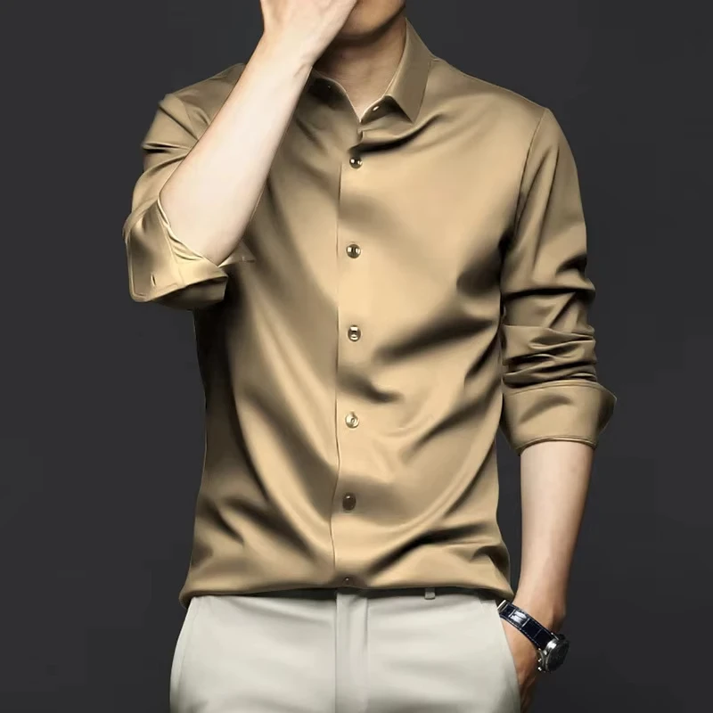 A4 Shirt Long Sleeve Non iron Wrinkle Resistant Business Dress High end Professional Casual Suit White Shirt