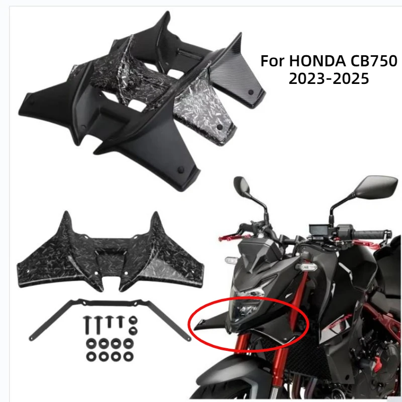 

Fits For HONDA CB750 HORNET 2023-2025 cb 750 Motorcycle Sport Downforce Naked Forntal Spoilers Aerodynamic Beak Wing Deflector