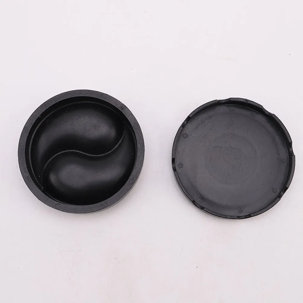 3Pcs Traditional Calligraphy Inkstone Tai Shape Plastic Ink Grinding Tool Black Chinese Painting Accessory