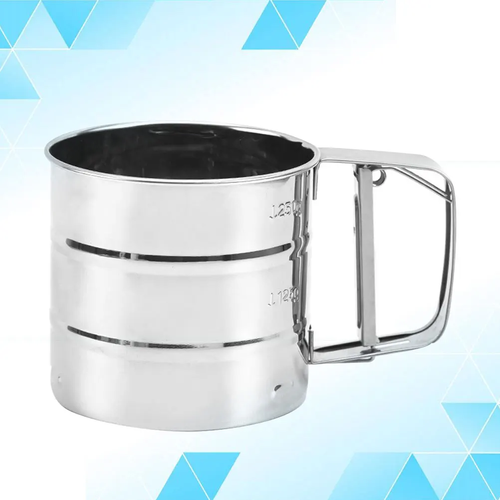 

Mesh Flour Sifter Handheld Sieve Stainless Steel Sifting Strainer Baking Filter Premium Material Fine Mesh Sprinkling
