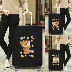 Luggage Cover Stretch Fabric Suitcase Protector Cute Bear Series Baggage Dust Case Cover Suitable for18-32 Inch Suitcase Case