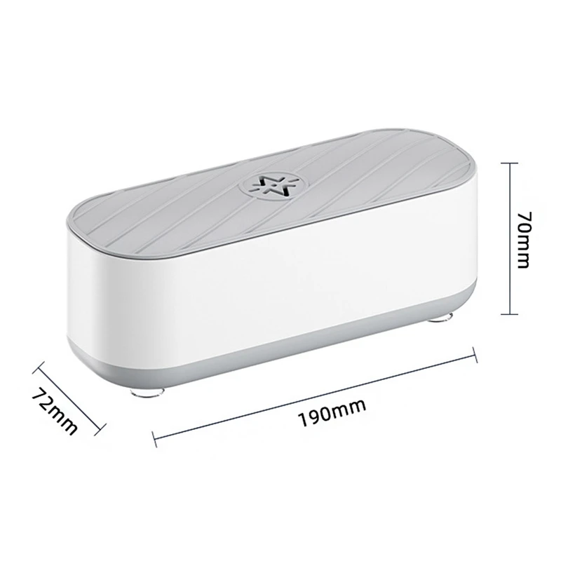 Recarregável Máquina De Limpeza Ultrassônica, Óculos De Jóias Escova, Dentaduras UV Cleaner, Vibração De Alta Freqüência, Wash Cleaner