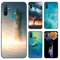 For Realme C3 Case Soft Cover Silicone TPU Pattern Back Case For OPPO Realme C3 RMX2020 C 3 RealmeC3 Cartoon Phone Case Fundas