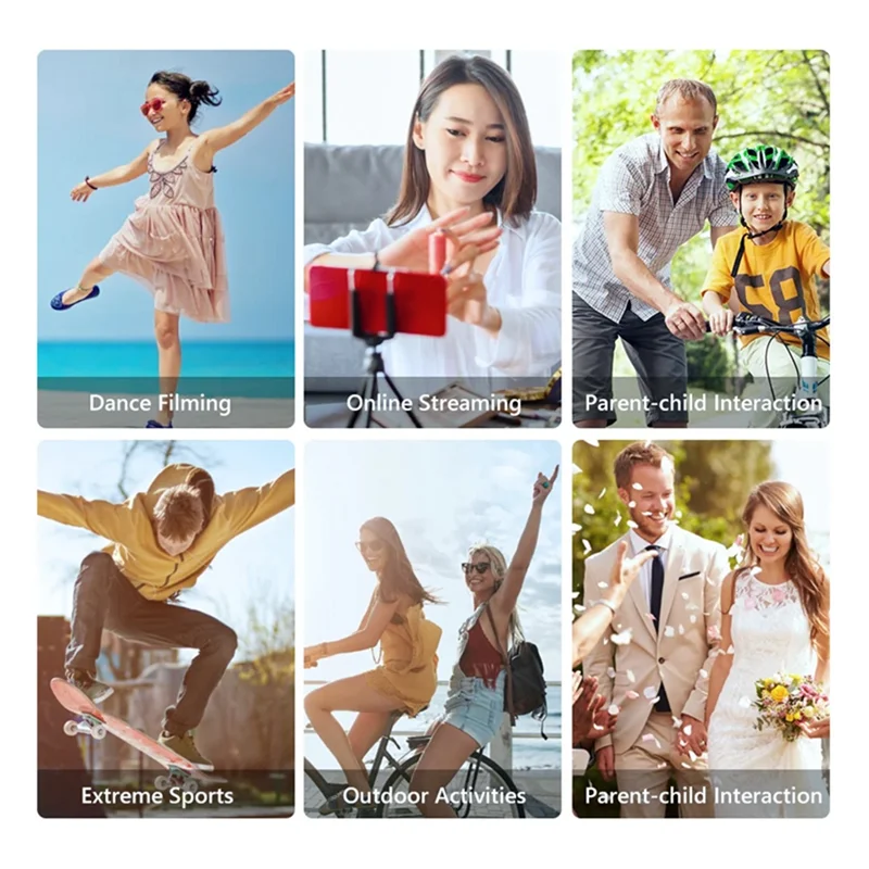 Estabilizador de cardán de 3 ejes portátil F8, soporte para teléfono, estabilizador de grabación de vídeo antivibración para teléfono móvil, teléfono inteligente, fácil instalación