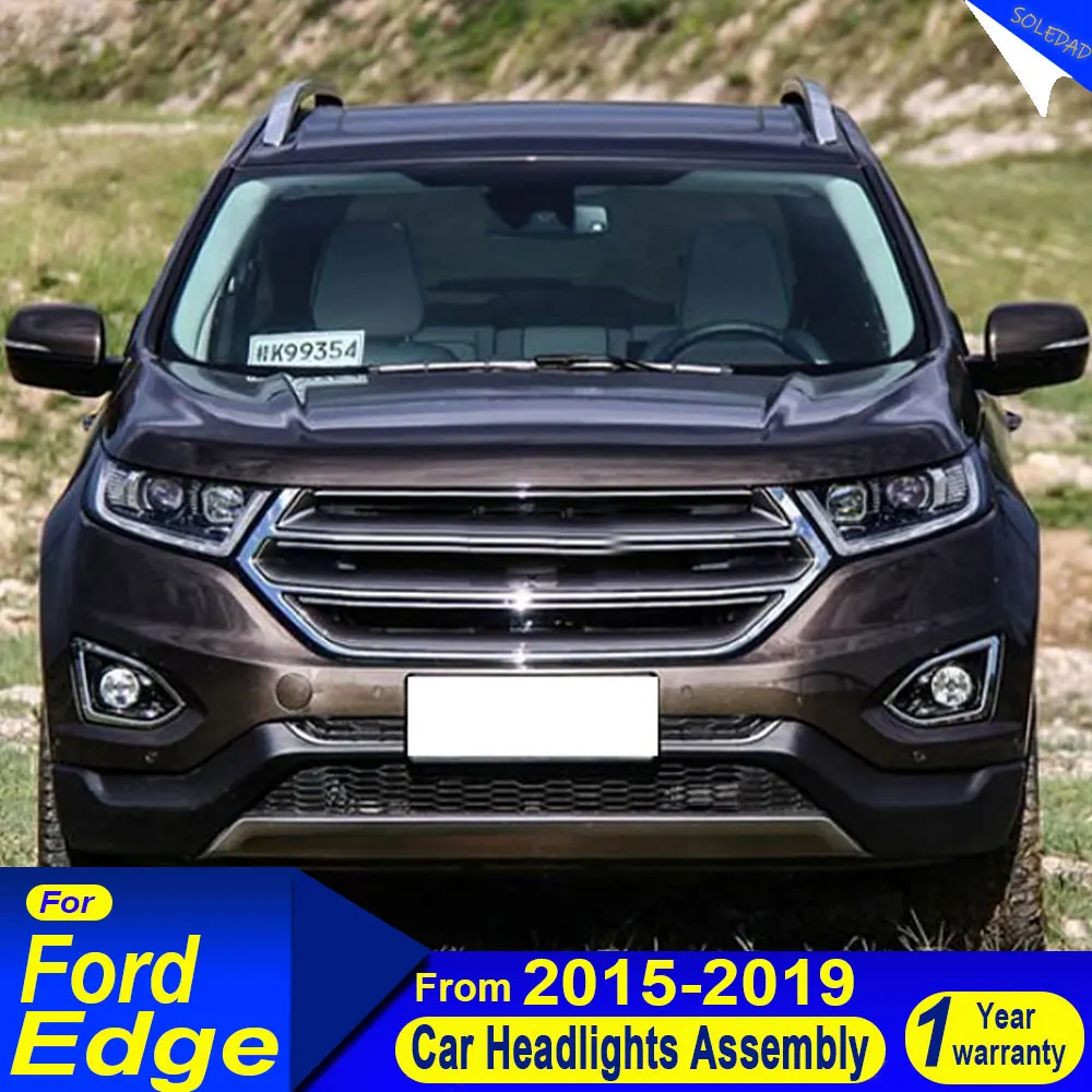 

A pair Car LED Headlights For Ford Edge 2015 - 2018 LED Car Lamps Daytime Running Lights Dynamic Car Accessories Plug and play