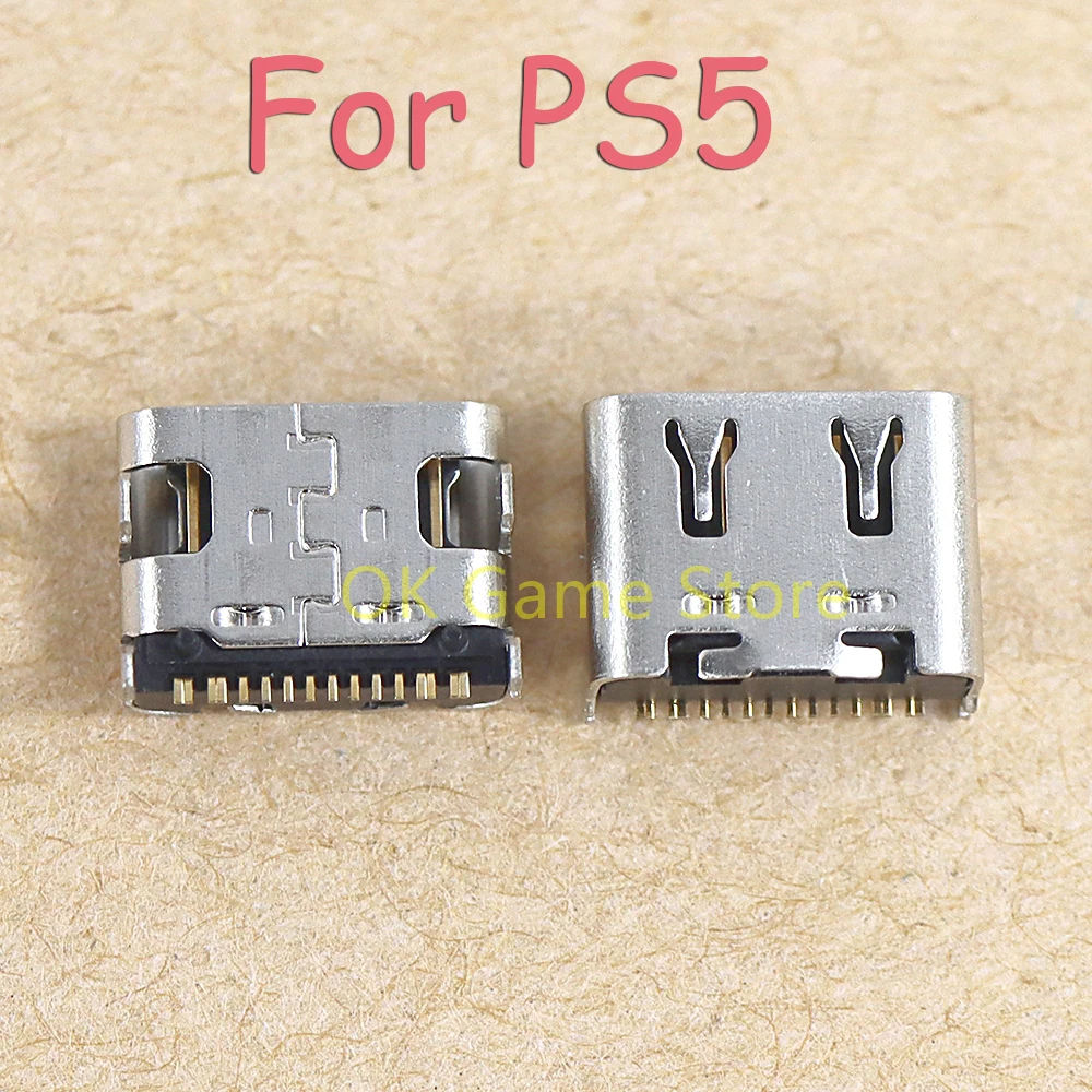 50PCS OEM Type-C Charger Socket connector For PS5 V1.0 V2.0 V3.0 Micro usb charger socket port for PlayStation 5 game controller