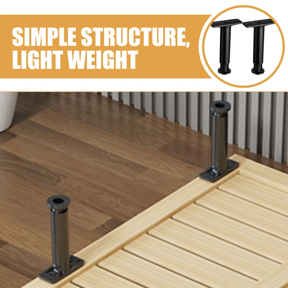 

2Pcs Bed Frame Adjustable Center Support Legs Heavy Duty Furniture Legs Replacement Parts for Bed Frame Support