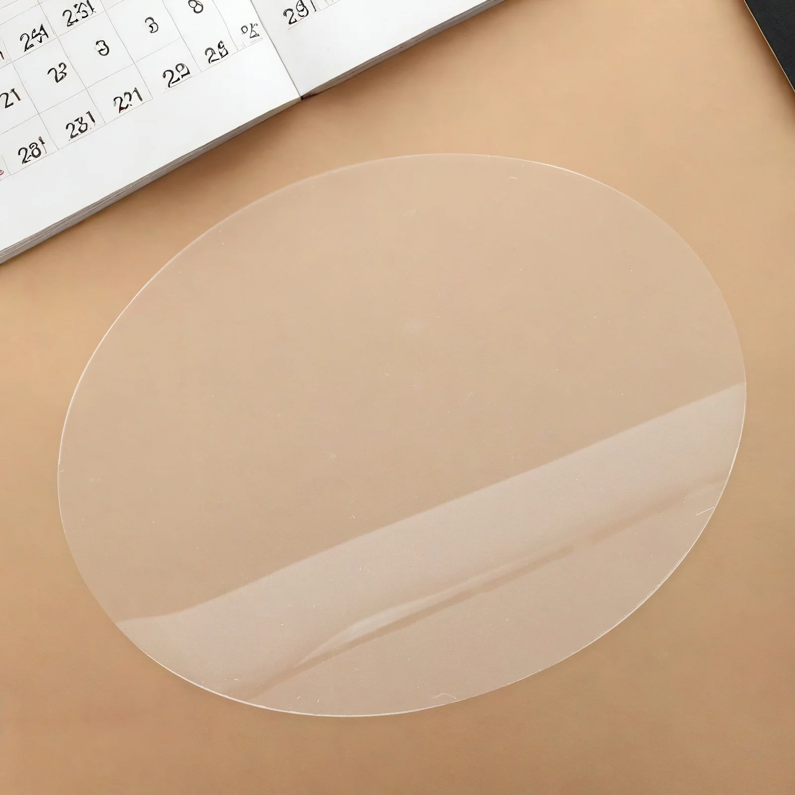 

30Cm Round Acrylic Clock Face Transparent High-Transparency Panel for DIY Clock Crafts Modern Wall Decoration Living Room Office