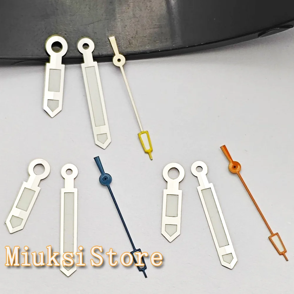 NH35 ساعة فضية الأيدي الخضراء مضيئة صالح NH35 NH36 ETA2824 2836 PT5000 Miyota82-DG ساعة يد تعمل بالحركة اكسسوارات أجزاء #3