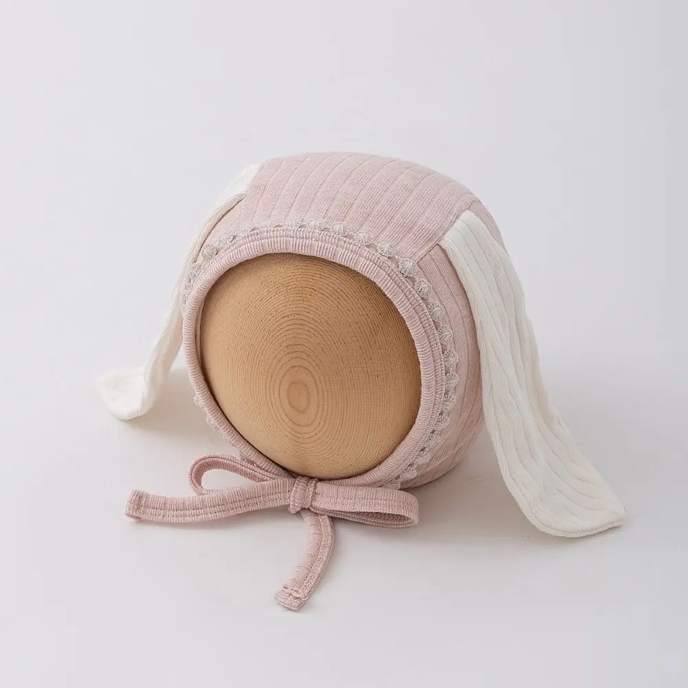 Cappelli coreani di protezione per le orecchie del bambino carino Orecchio lungo Morbido berretto per neonato Cappello per cofano infantile dolce e traspirante Bambini