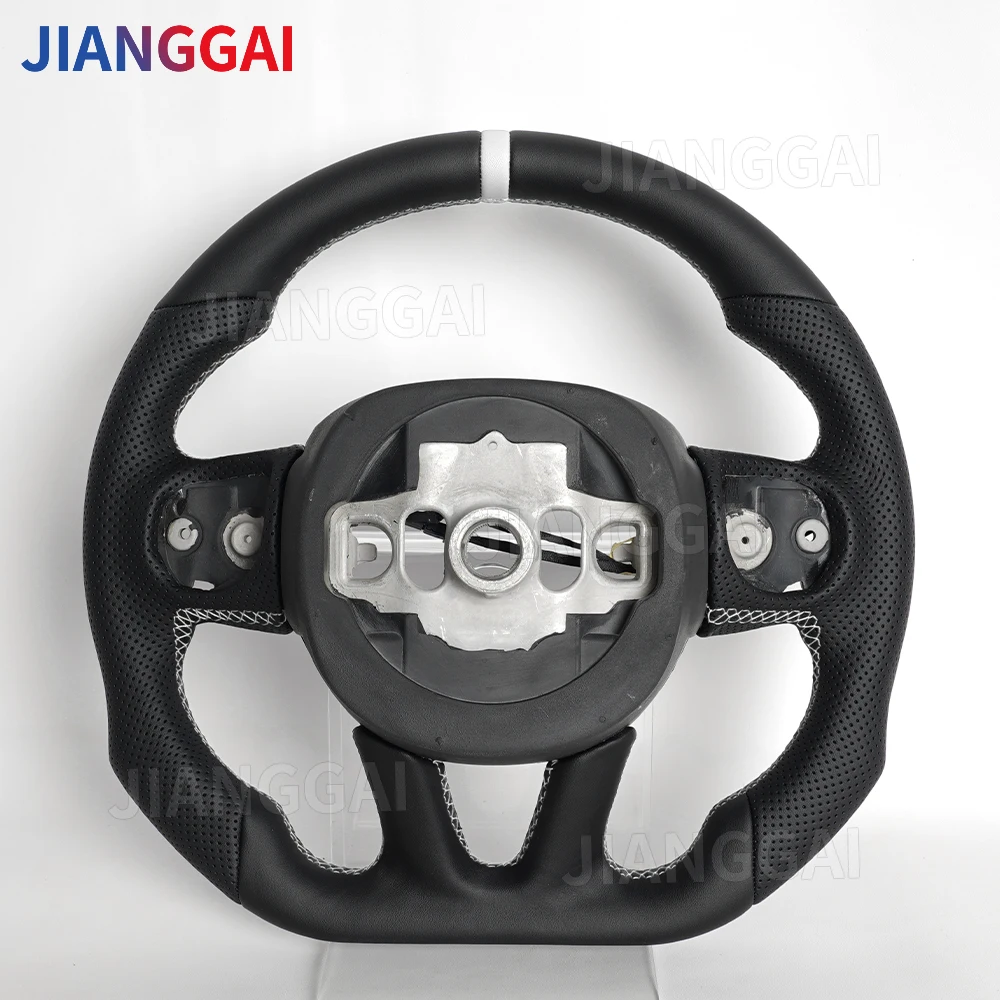 

Steering Wheel For Dodge Challenger Charger HELLCAT 2015-2022 Leather Steering Wheel Heated Perforated Leather Car Accessories