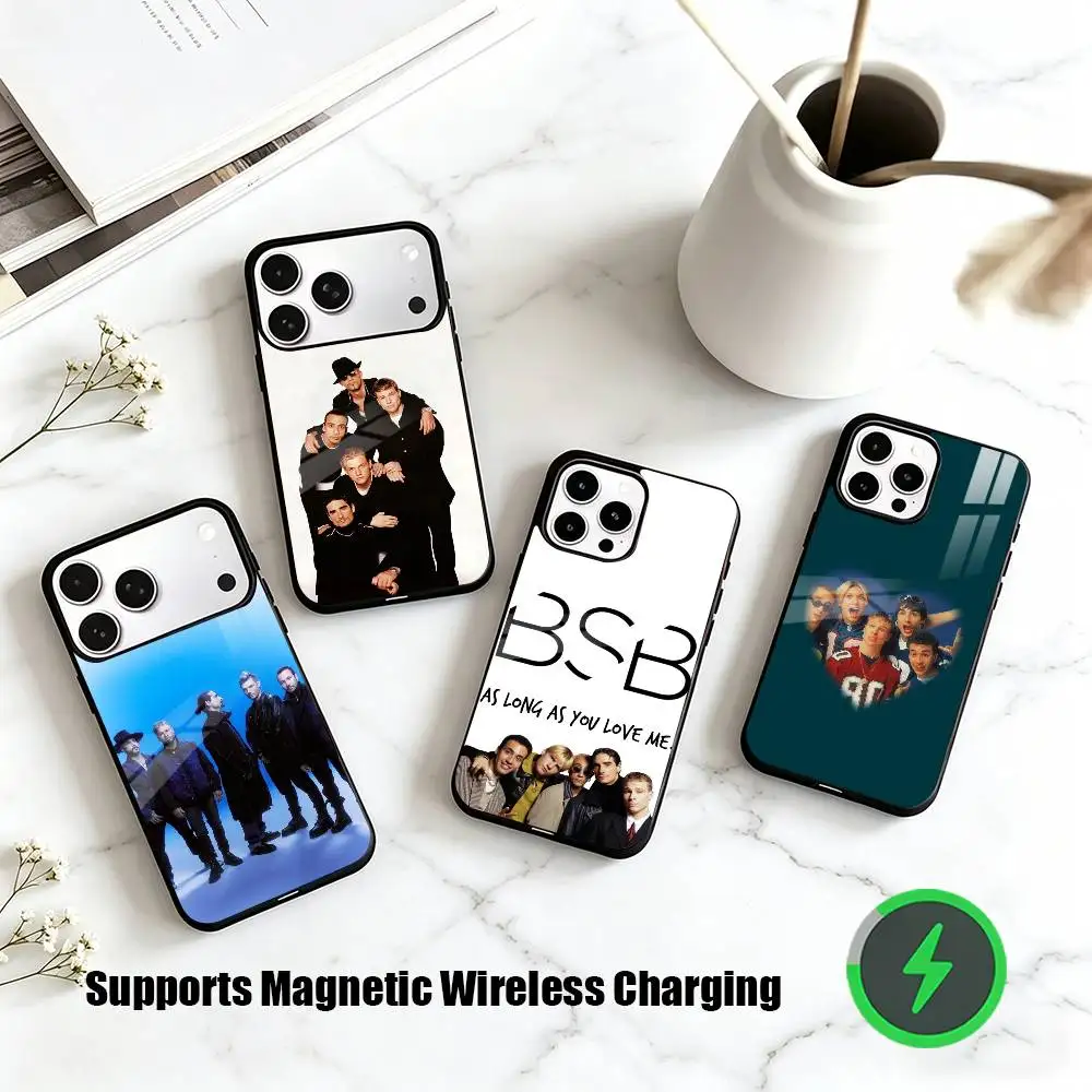 

B-Backstreet Boys Band Phone Case For iPhone17,16,15,14,13,12,11 Plus,Pro Allows magnetic wireless charging