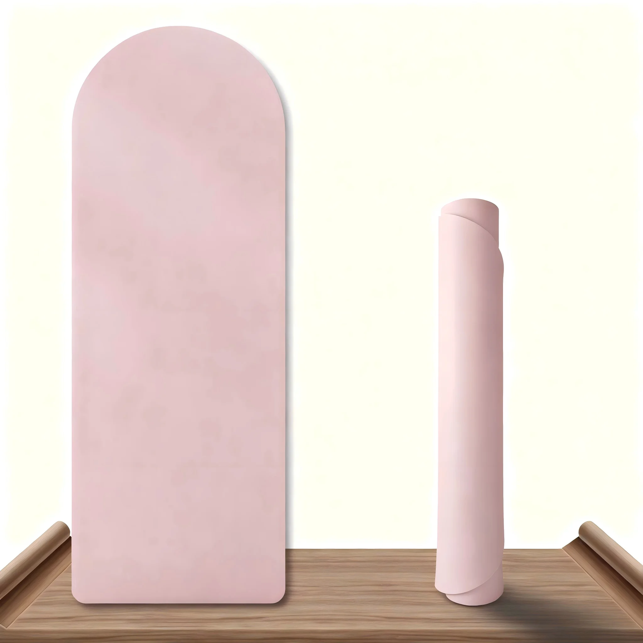 Eco-friendly 5mm Thickened Anti-slip Oval PU Natural Rubber Yoga Mat for Fitness Training HOT!