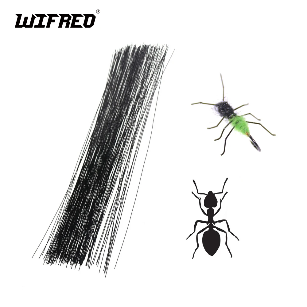 Wifreo Fly Tying Insect Fly Legs Realistic Ant Bee Material 15cm Plastic Floating Terrestrial Stonefly Nymph Fly Legs