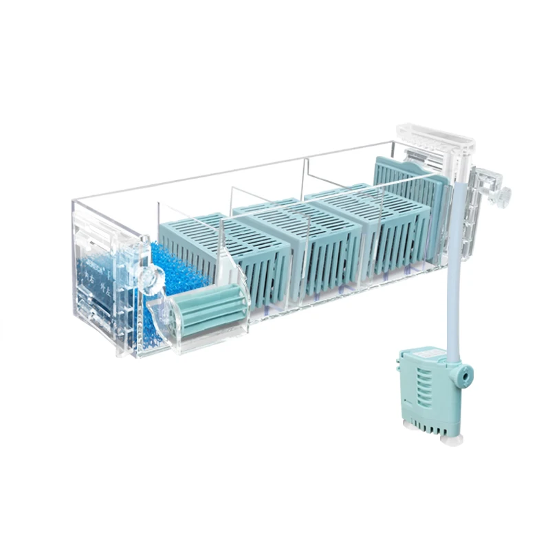 

Fish tank filter water purification circulation three-in-one water pump water purifier built-in external filter box drip box