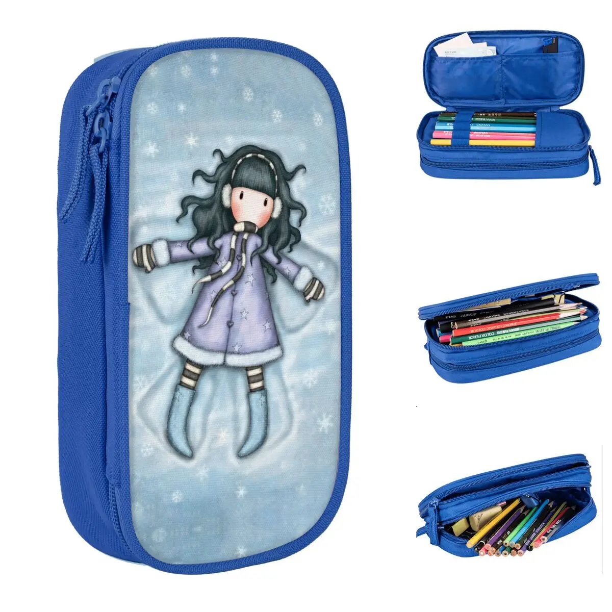 Santoro-Gorjuss Doll Pencil Case Art Cute Pencilcases Pen Box for Student Large Storage Bags School Supplies Gift Stationery