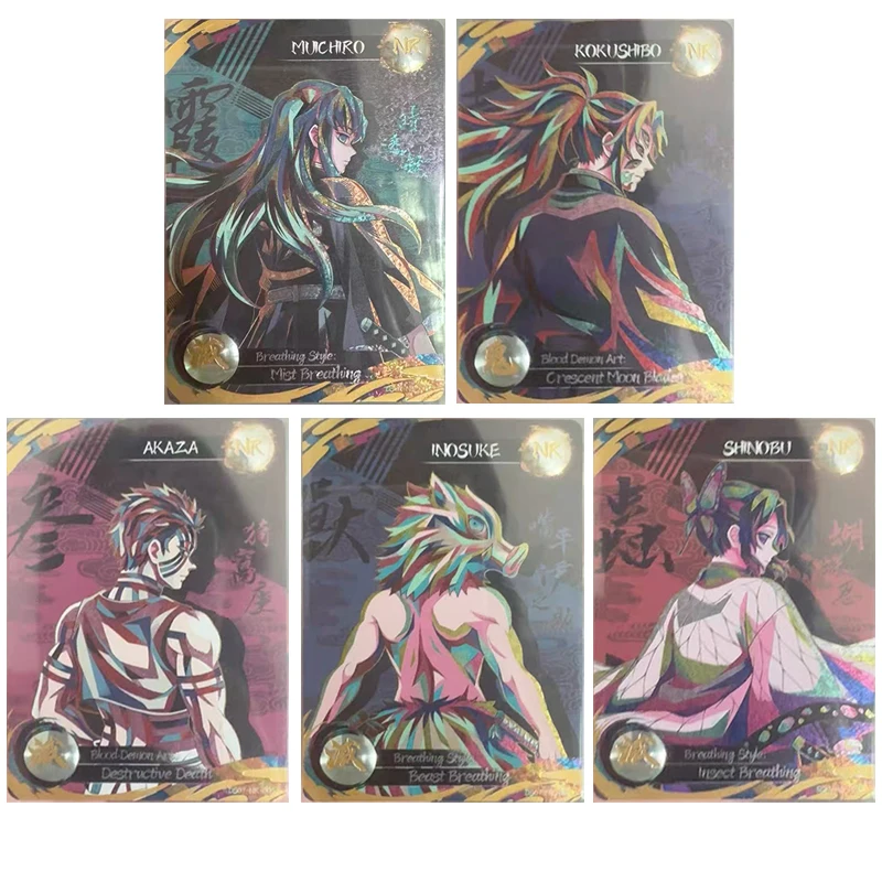 

Aikaho Ds-07 Anime Demon Slayer Nr XP Kochou Shinobu Hashibira Inosuke Akaza Kokushibo Tokitou Muichirou Holo Collectible Cards