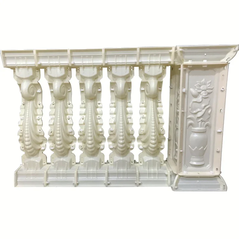 Villa balcony railing hippocampus fence mold Roman column flower board guardrail cement model cast-in-place template