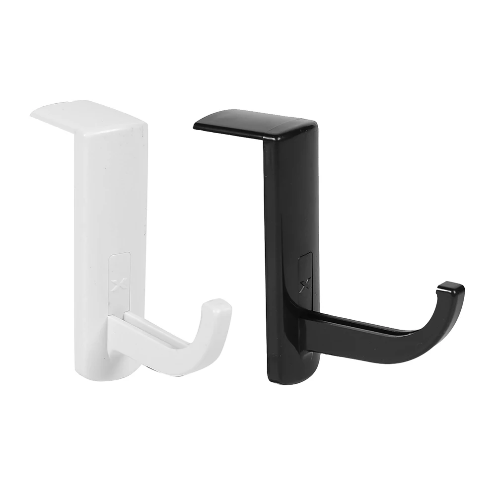 Universal Headphone Holder Stand Plastic Adhesive Wall Mount Headphone Hanger Headphone Headset Hanger for Home Office Gamer