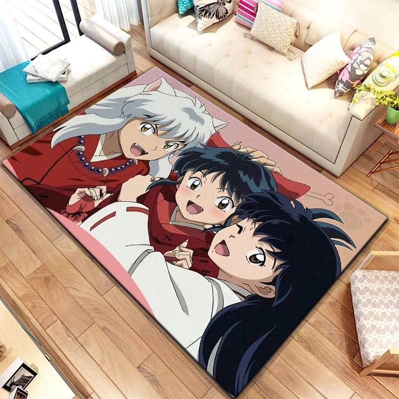 Inuyasha Carpet for children,Living room Bedroom floor mat Kitchen mat Children's Bedroom Mat,room decor，Children‘s Art.