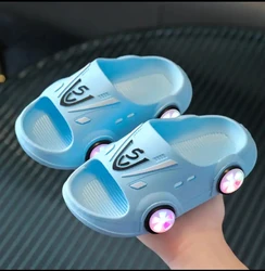 Children Slippers Comfortable Summer Garden Beach Sandals Car Style Light Baby PVC Bathroom Shoes Non-Slip For Boys Girls