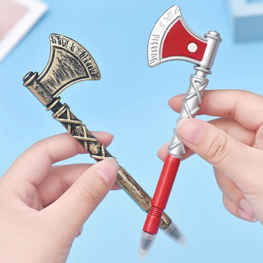 

Shovel Shape Ballpoint Pen with Push-Button Core Extraction 0.5mm Black Ink Non-Smudge Shovels Shape Smooth Writing Pen