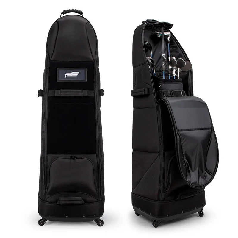 

PLAYEAGLE New Golf Travel Bag with Wheels Nylon Airline Approved Carry Case Free Lock