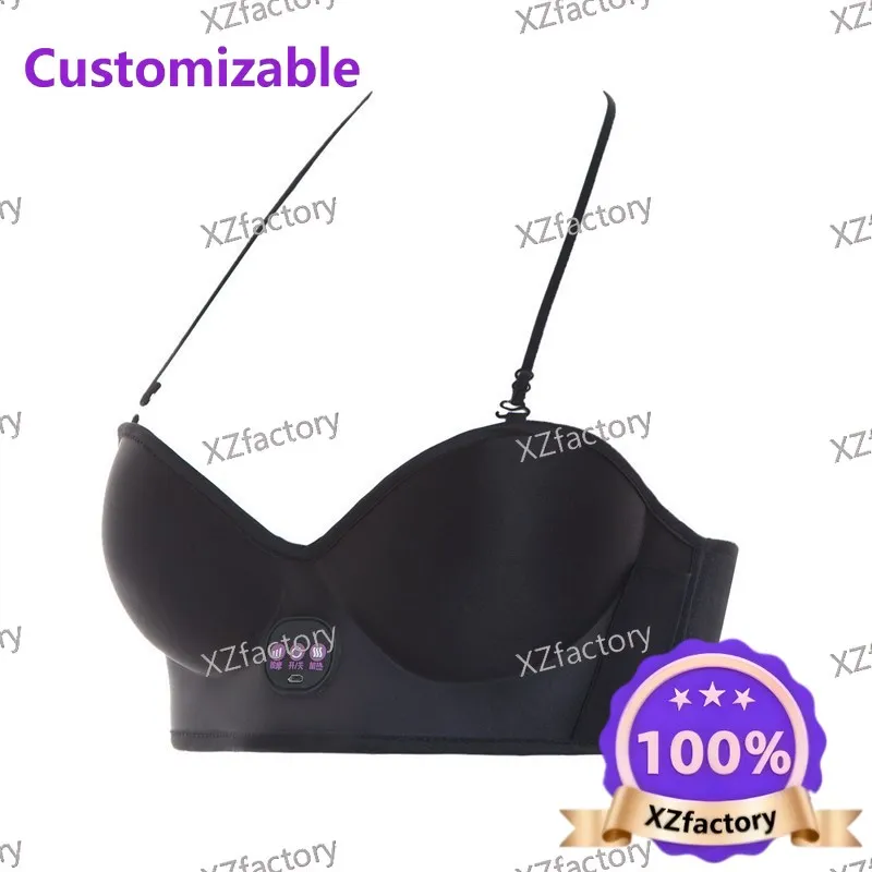 Factory Direct 2026 Top Rated Vibration Massage Function Chest Heated Bra Electric Massage Bra Heated