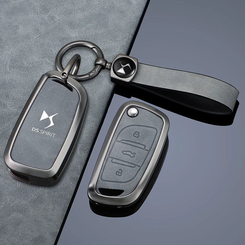 

Zinc Alloy Car Remote Key Case Cover Protector Shell Fob For DS DS3 DS5 DS6 DS7 DS9 New Energy DS4 Dias Keychain Accessories