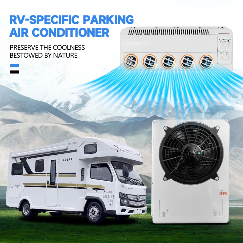 

Автономный кондиционер для грузовиков RV 12В/24В с бесшумным вентилятором, высококачественный стояночный кондиционер для автодомов, автобусов и других транспортных средств