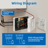 Beok Tuya Heating/Cooling Thermostat for Gas Boiler Smart Home Battery-powered Thermoregulator Daily programming Work with Alexa - Image 2