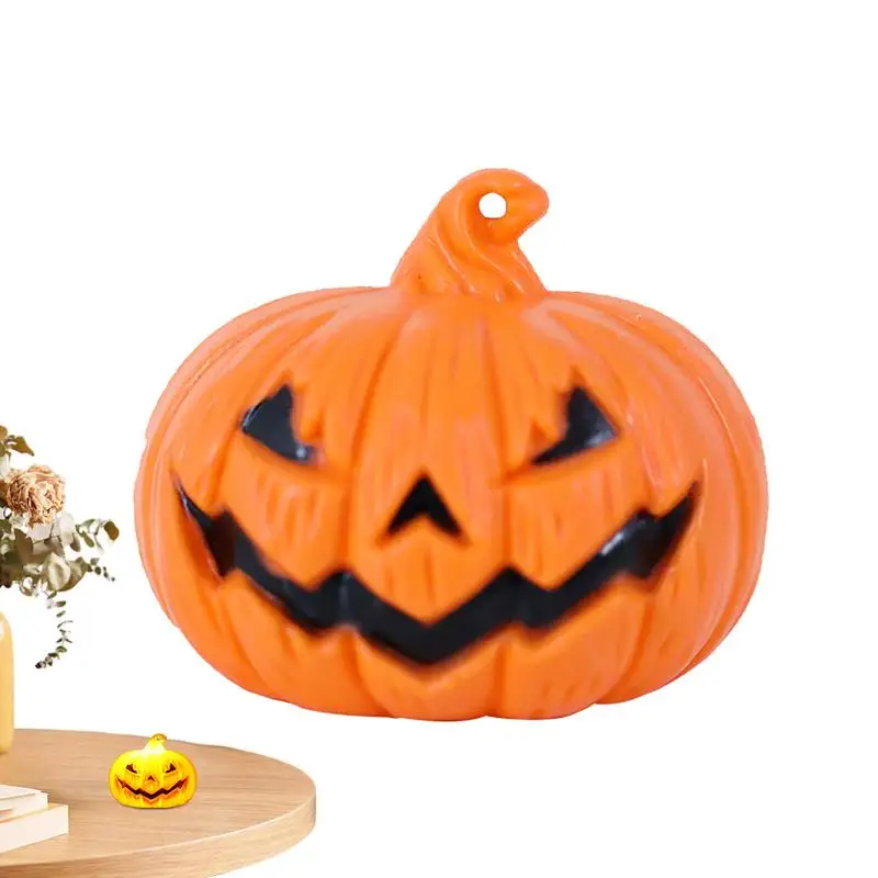 Halloween Pumpkin Lights LED Lights For Desk Table Decor Orange Jack-O-Lantern Light LED Light Up Halloween Pumpkin Light Up