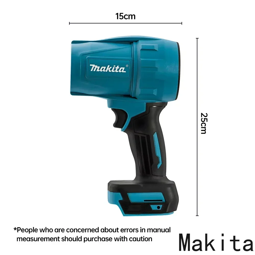 Makita 30000RPM 폭력적인 송풍기 터보 제트 팬 18V 전기 공기 살포기 풍속 터보 충전식 라이트 카 클리닝 도구