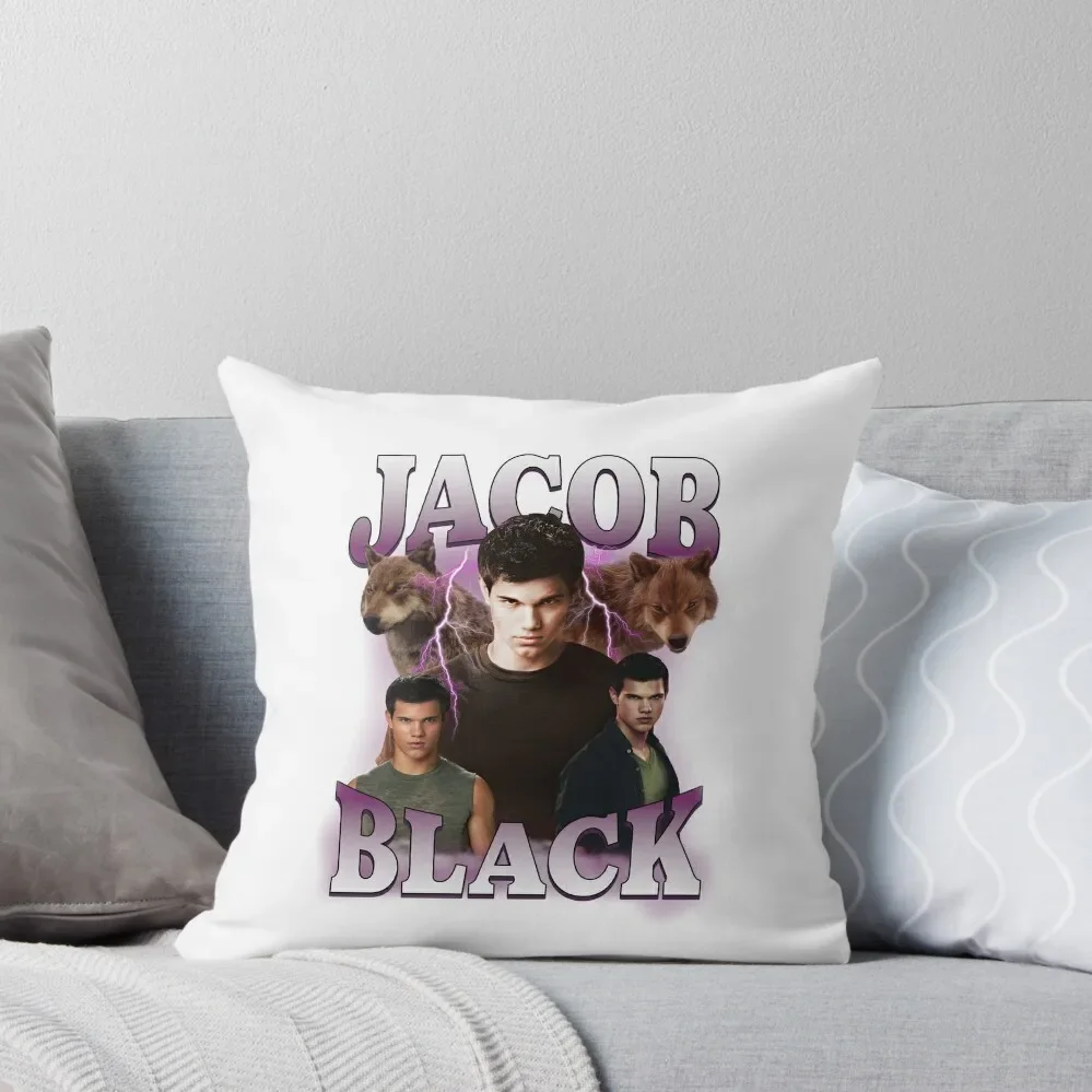 

Twílíght Jácób Black Lightning Throw Pillow Cushion Covers For Living Room Cushion Cover Luxury pillow