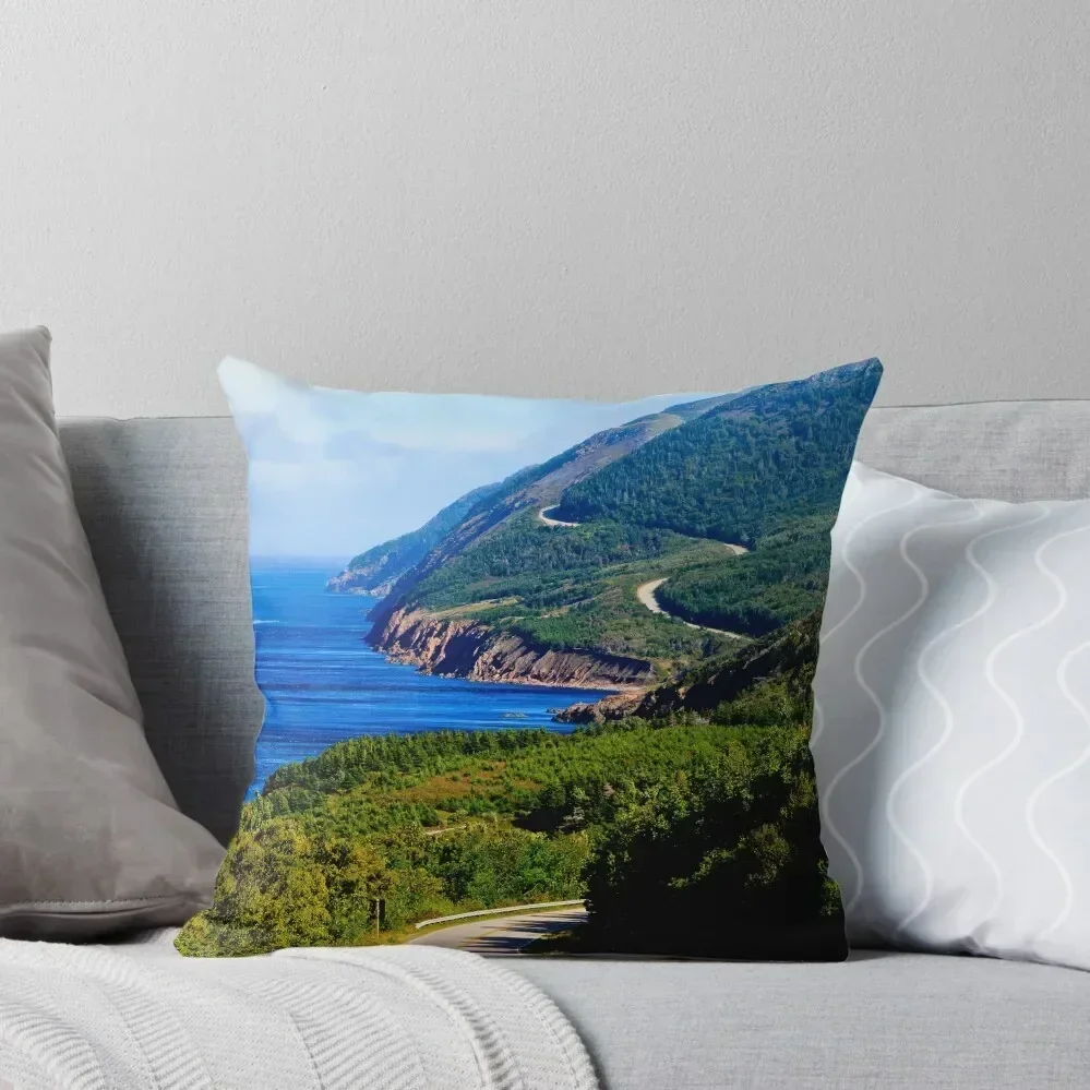 

Cabot Trail Nova Scotia Throw Pillow christmas decorations for home 2025 Christmas Covers christmas cushions covers pillow