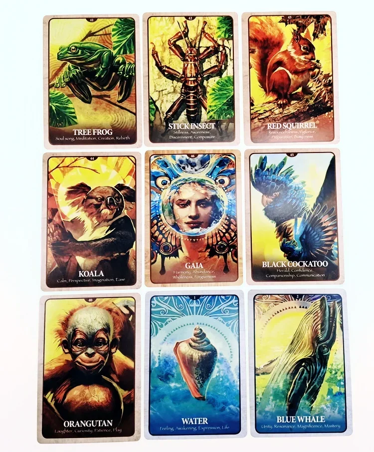 The Secret Language Of Animals Oracle Cards A 46 Tarot English Visions Divination Edition Deck Borad Playing Games