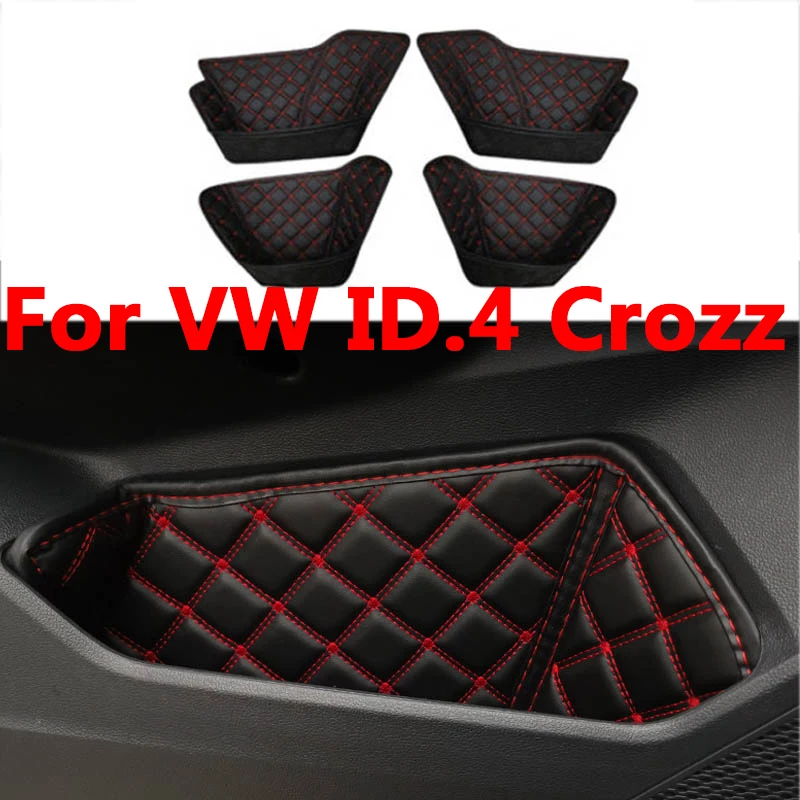 

For VW ID.4 Crozz 2021 2022 Car Front Rear Door Inner Armrest Handle Door Multifunctional Storage Box Accessories