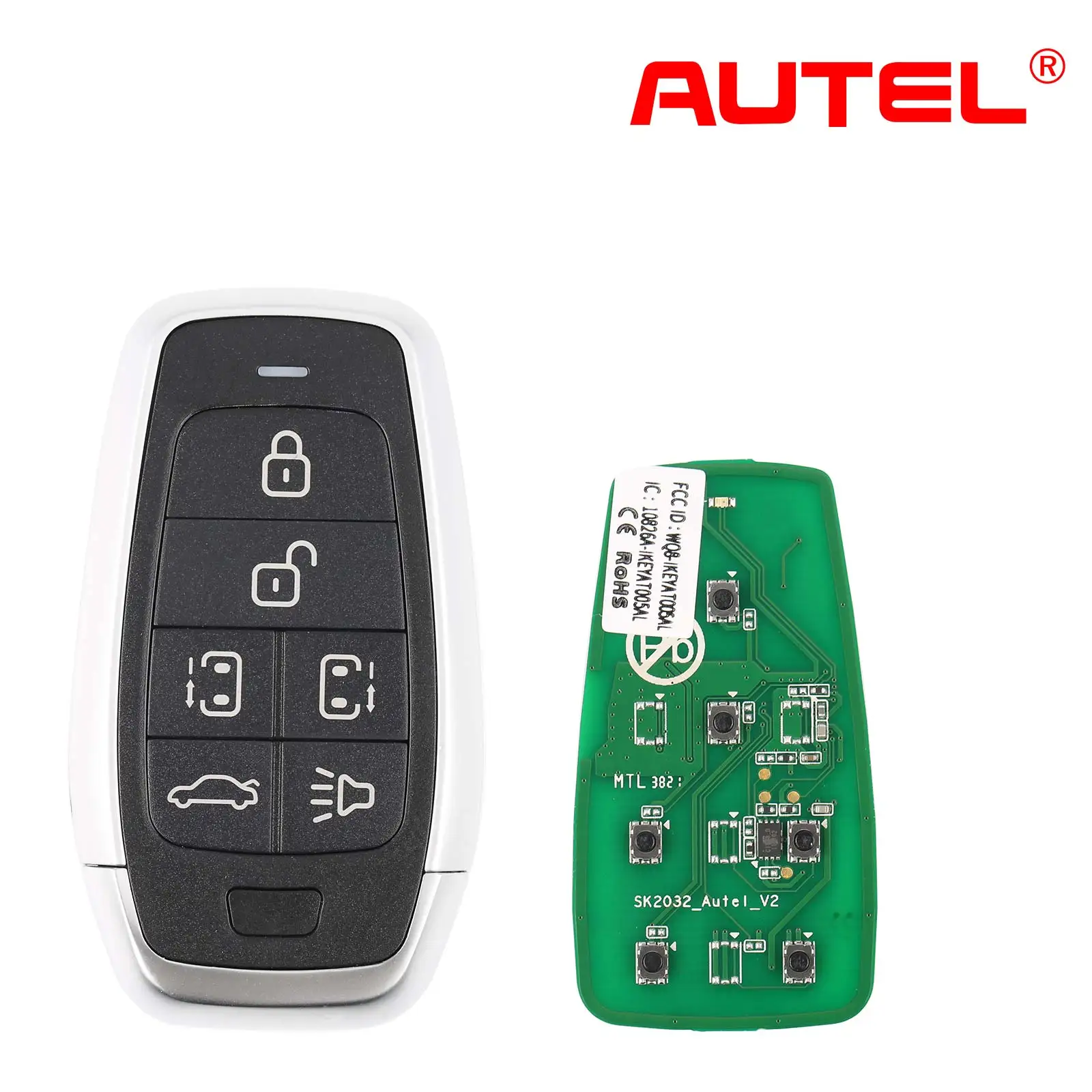 AUTEL IKEY Standard Style Independent Universal Smart Key 315 433MHZ Used with MaxiIM KM100 IM508 IM608PRO Key Programmer 1PCS