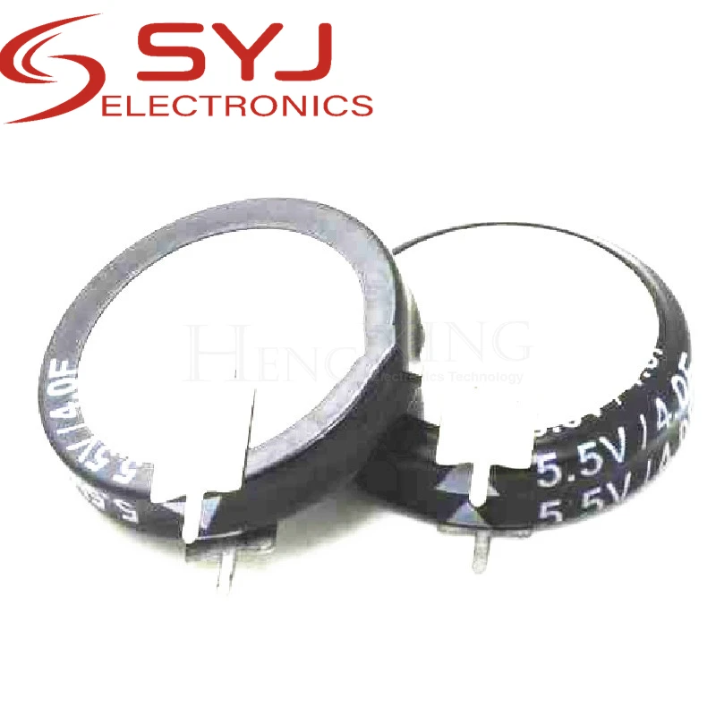 1piece New original 5.5V4.0F double-layer capacitor super capacitor Farad capacitor 5.5V4F V-type vertical