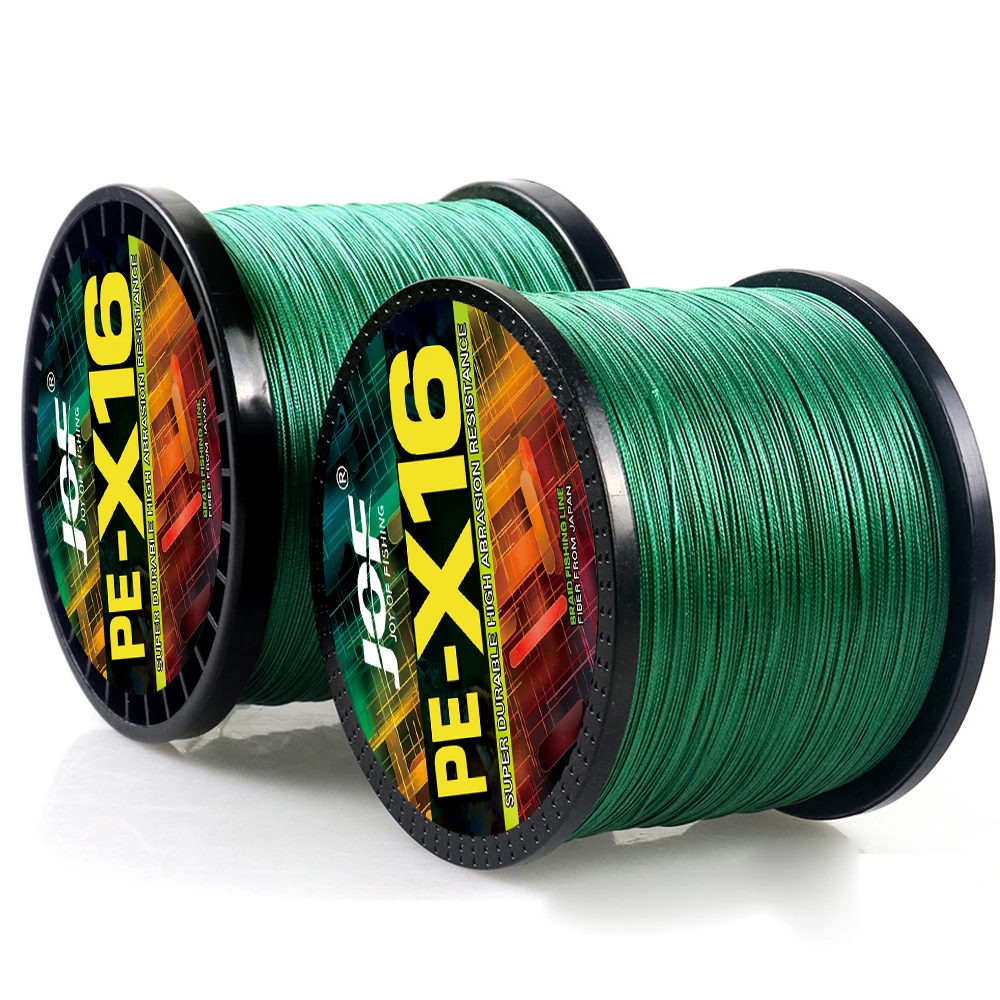 JOF Braided Fishing Line X16/X12 1000/500m Drag 25-200LB Japan PE Line for Freshwater Saltwater Fishing Accessories Pesca