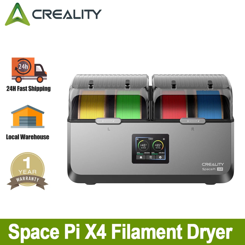 مجفف خيوط Creality Space Pi X4 غرف تسخين مستقلة مزدوجة إزالة الرطوبة النشطة FDM صندوق مجفف خيوط الطابعة ثلاثية الأبعاد #1